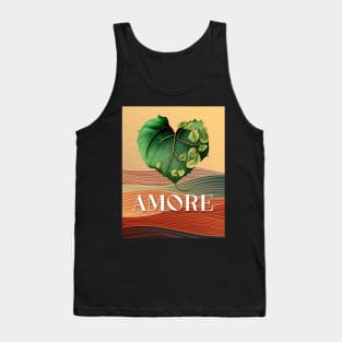 Love Nature No. 5: Valentine's Day Amore on a Dark Background Tank Top